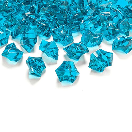 goodymax 50 Kristall-Steine Türkis 25 mm - EIS Deko Streudeko Diamanten Tischdeko  